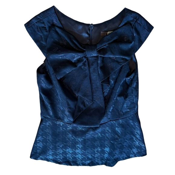 Anthropologie NWT Black Ruffle Peplum Blouse - Picture 1 of 7